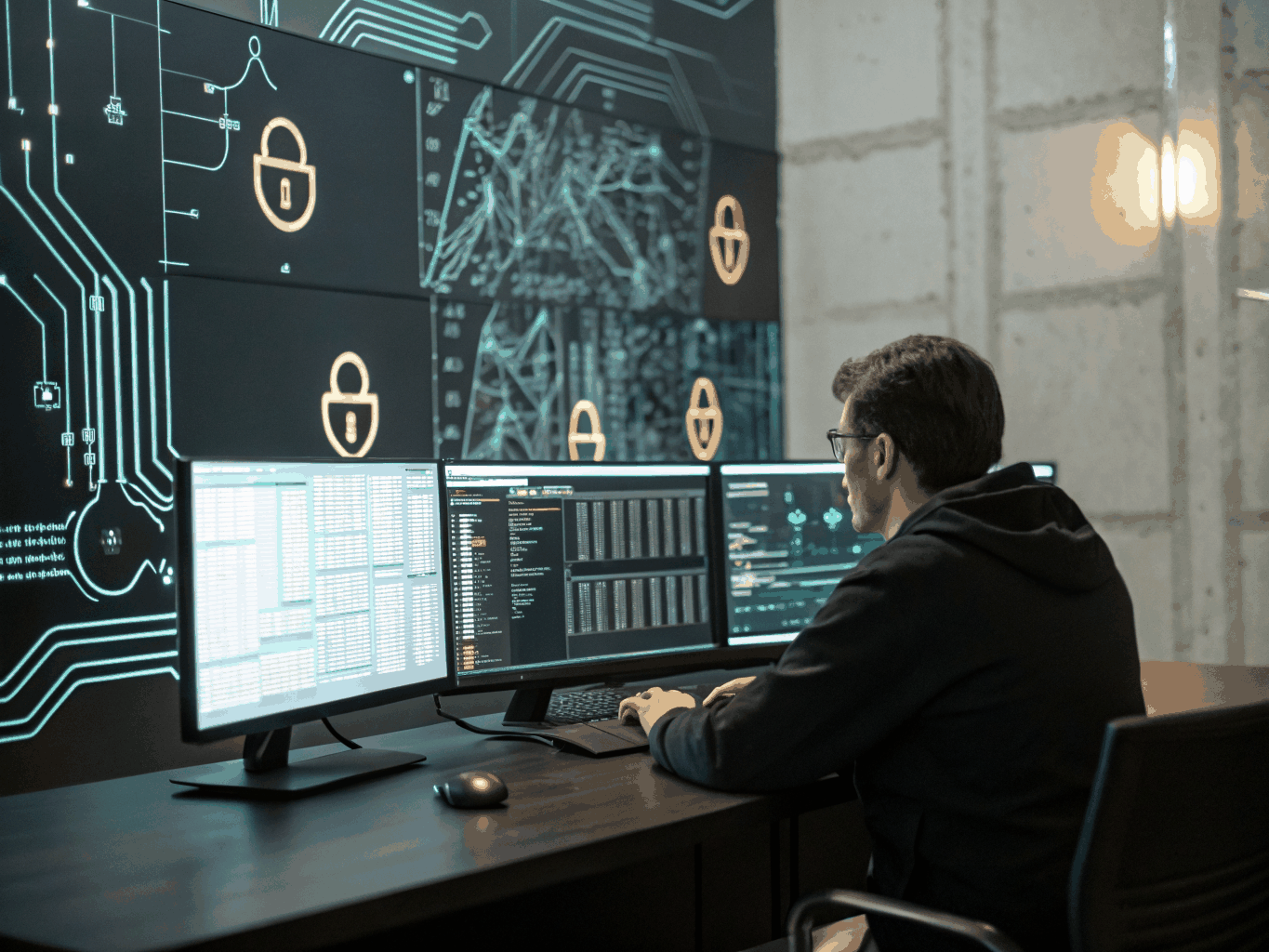 High-density cryptographic terminal displaying mathematical lattice models